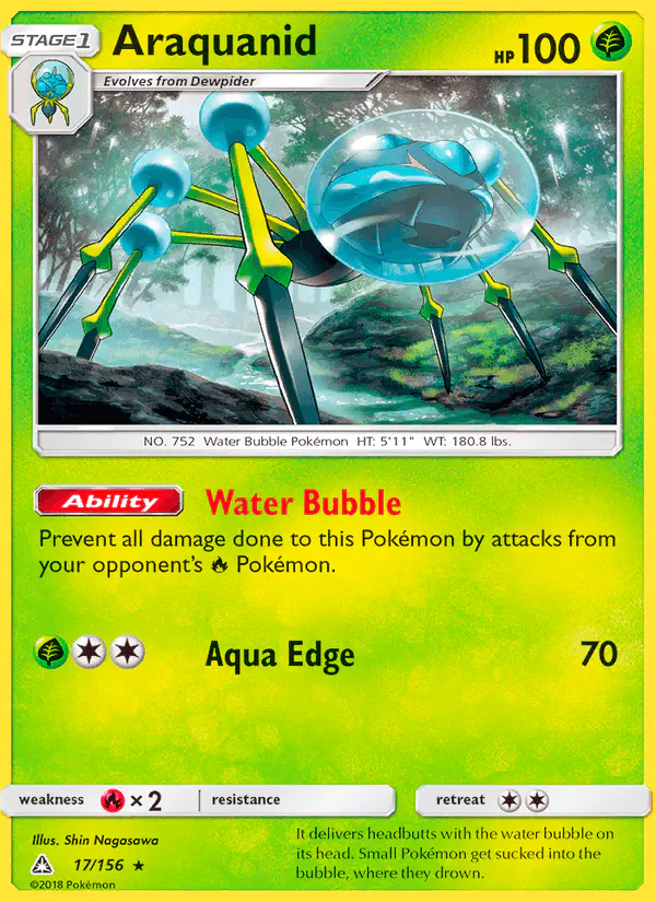 Carta Araquanid 17/156 de Ultra Prism