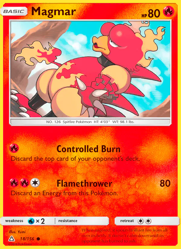 Carta Magmar 18/156 de Ultra Prism