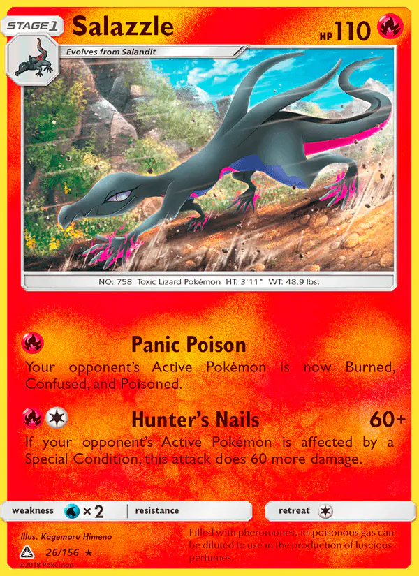 Carta Salazzle 26/156 de Ultra Prism
