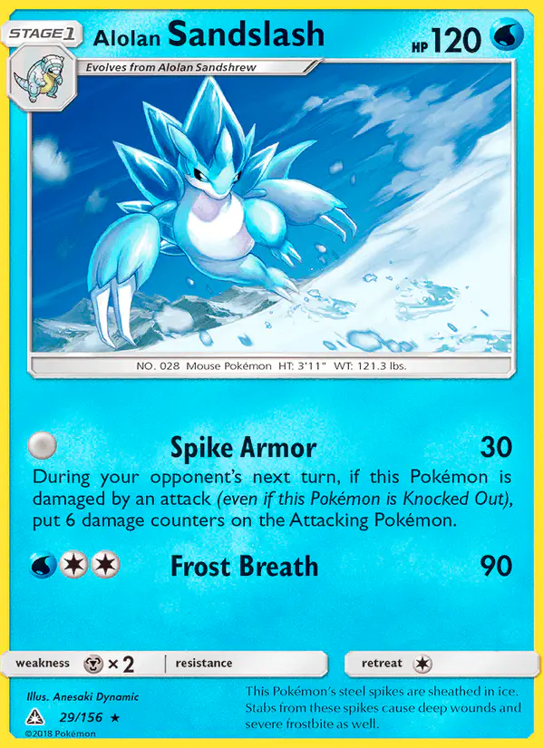 Carta Alolan Sandslash 29/156 de Ultra Prism