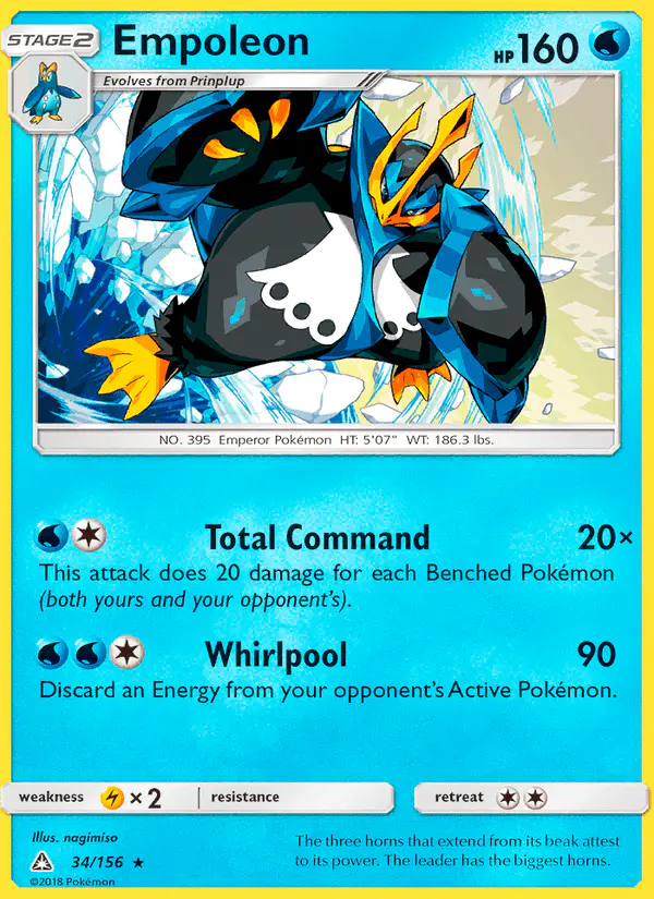 Carta Empoleon 34/156 de Ultra Prism