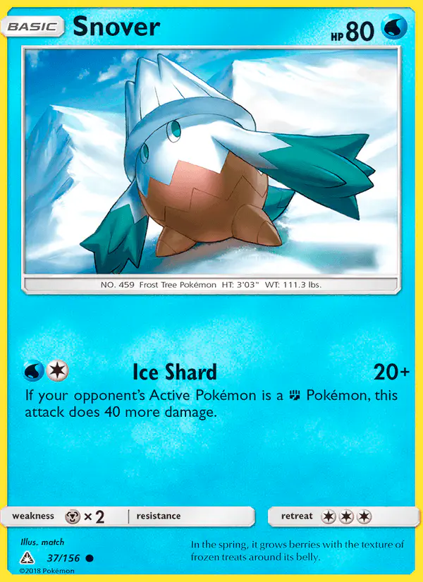 Carta Snover 37/156 de Ultra Prism