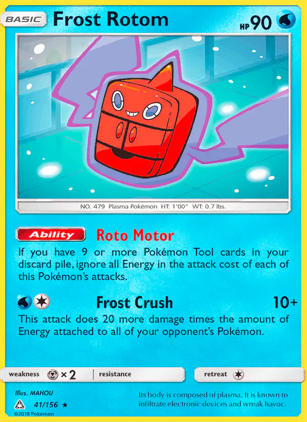Carta Frost Rotom 41/156 de Ultra Prism