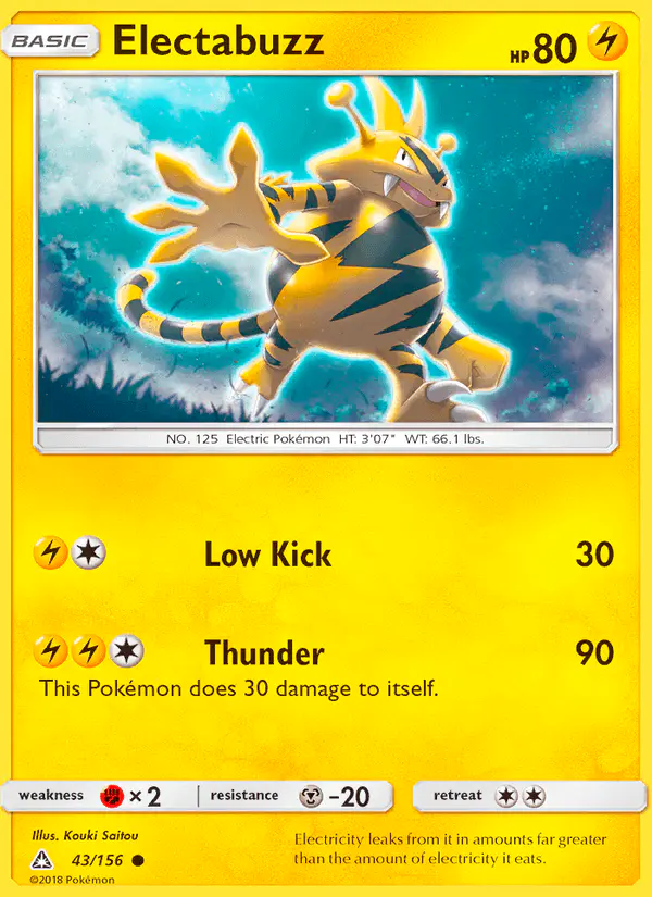 Carta Electabuzz 43/156 de Ultra Prism