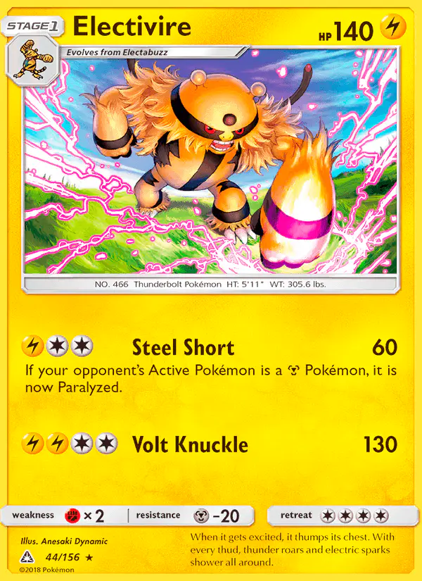 Carta Electivire 44/156 de Ultra Prism