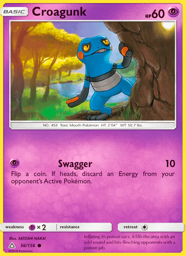 Carta Croagunk 56/156 de Ultra Prism