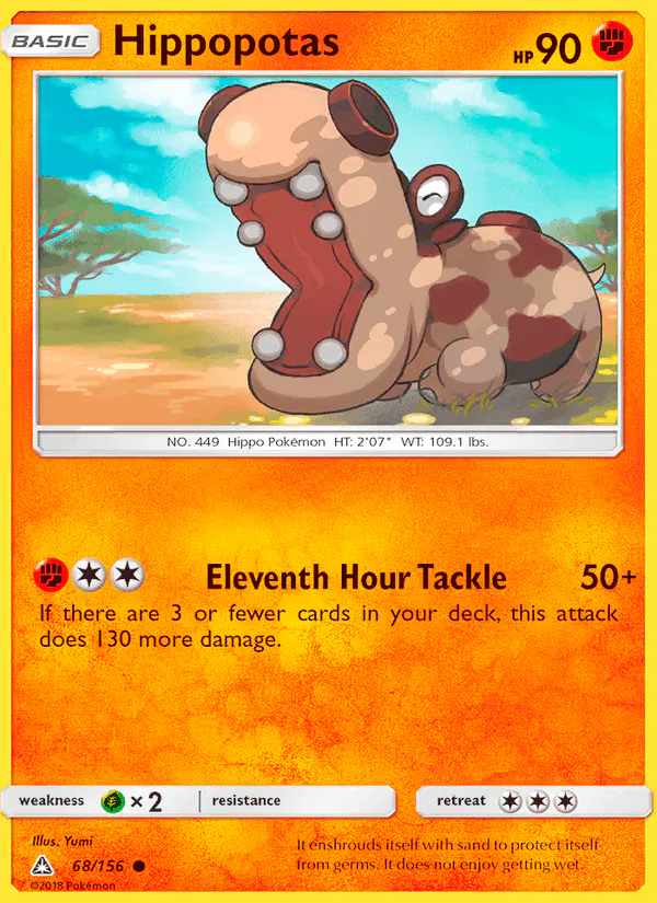 Carta Hippopotas 68/156 de Ultra Prism