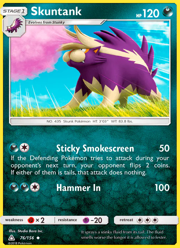 Carta Skuntank 76/156 de Ultra Prism