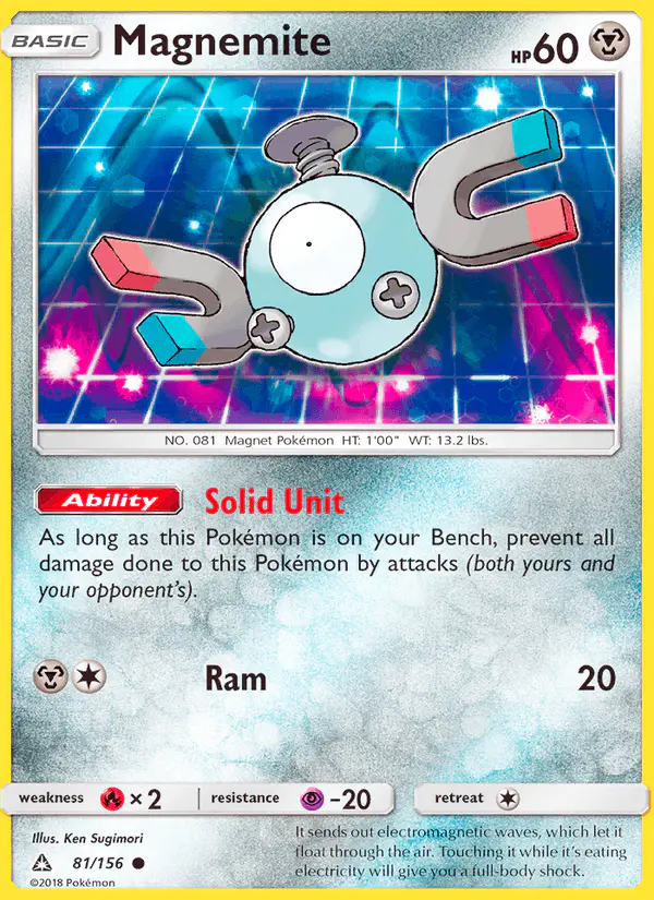 Carta Magnemite 81/156 de Ultra Prism