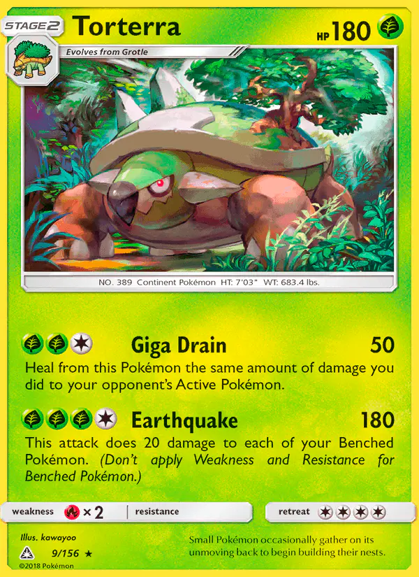 Carta Torterra 9/156 de Ultra Prism