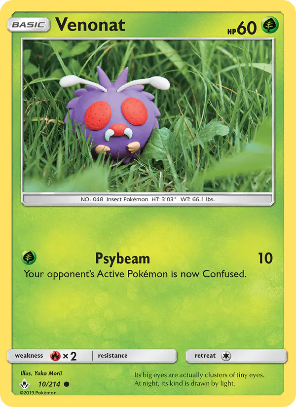 Carta Venonat 10/214 de Unbroken Bonds