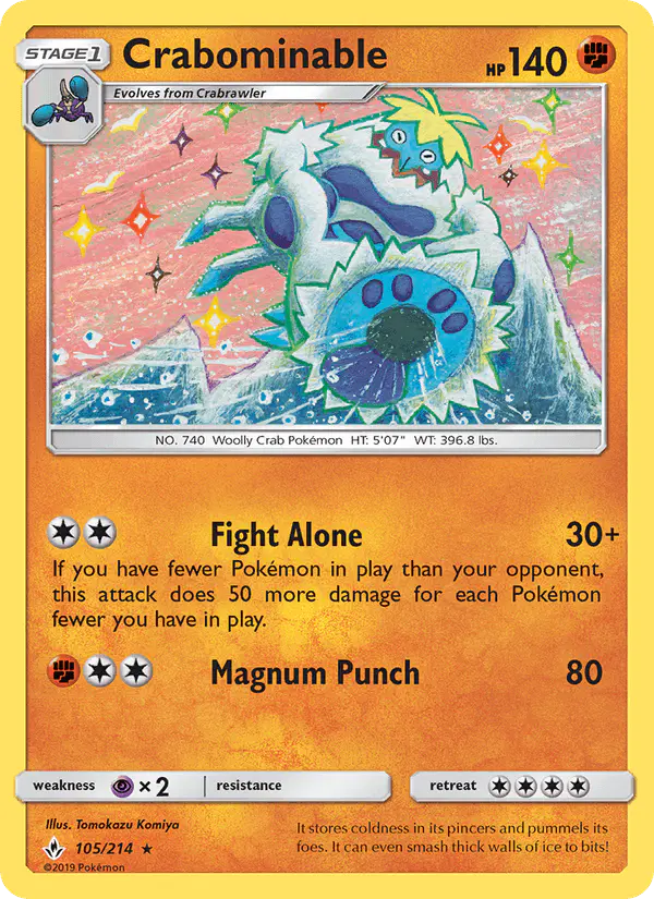 Carta Crabominable 105/214 de Unbroken Bonds