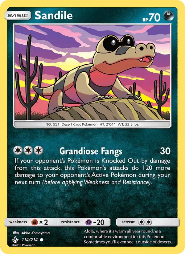 Carta Sandile 114/214 de Unbroken Bonds