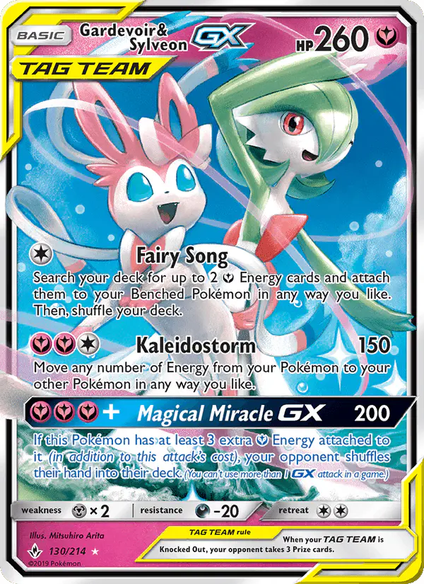 Carta Gardevoir & Sylveon GX 130/214 de Unbroken Bonds