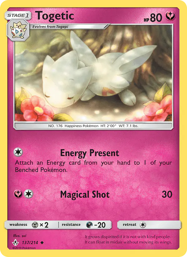Carta Togetic 137/214 de Unbroken Bonds