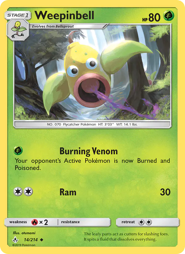 Carta Weepinbell 14/214 de Unbroken Bonds