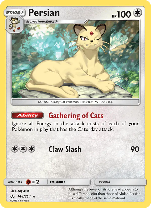 Carta Persian 148/214 de Unbroken Bonds