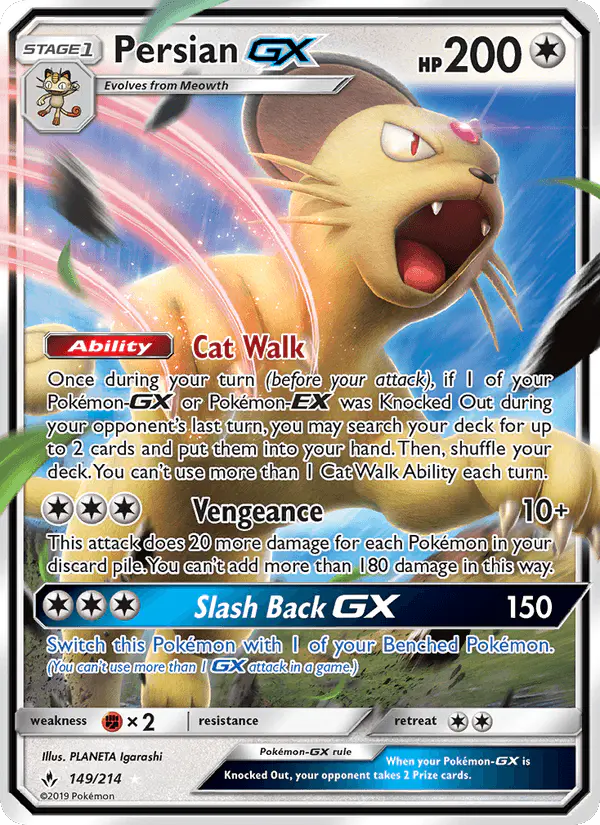 Carta Persian GX 149/214 de Unbroken Bonds