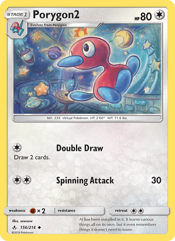 Carta Porygon2 156/214 de Unbroken Bonds