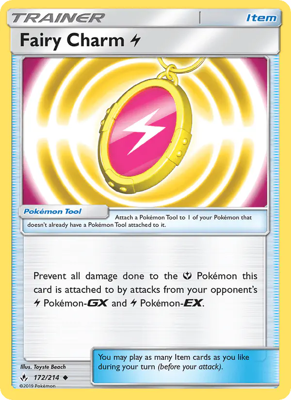 Carta Fairy Charm Lightning 172/214 de Unbroken Bonds