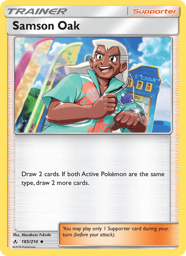Carta Samson Oak 185/214 de Unbroken Bonds