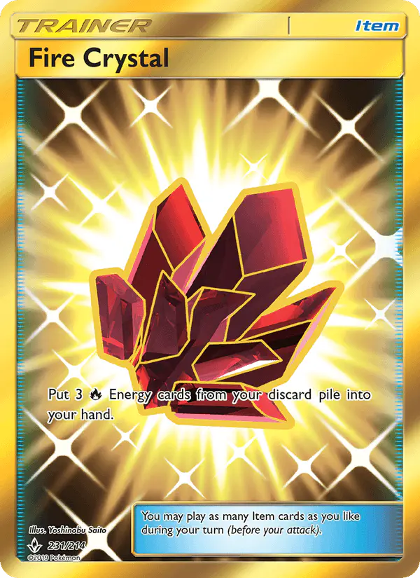 Carta Fire Crystal 231/214 de Unbroken Bonds