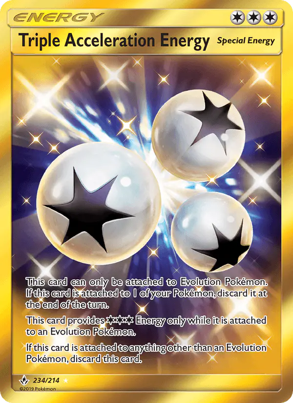 Carta Triple Acceleration Energy 234/214 de Unbroken Bonds