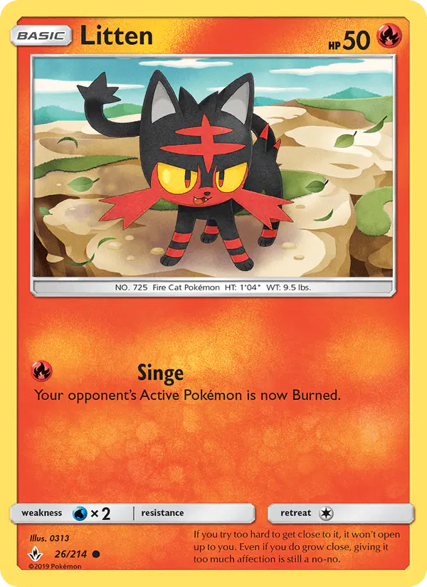 Carta Litten 26/214 de Unbroken Bonds