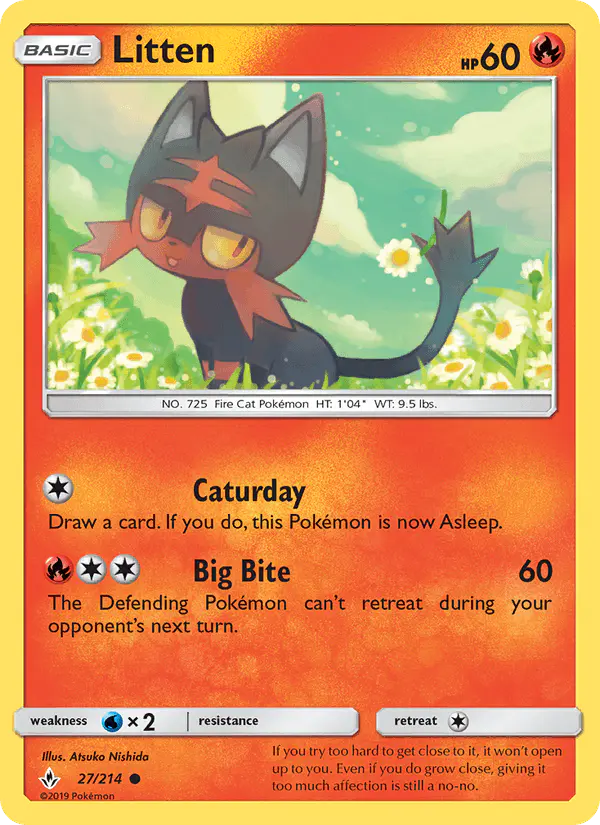 Carta Litten 27/214 de Unbroken Bonds