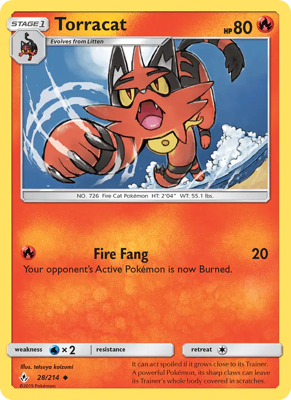 Carta Torracat 28/214 de Unbroken Bonds