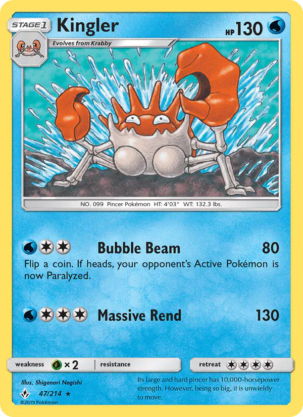 Carta Kingler 47/214 de Unbroken Bonds