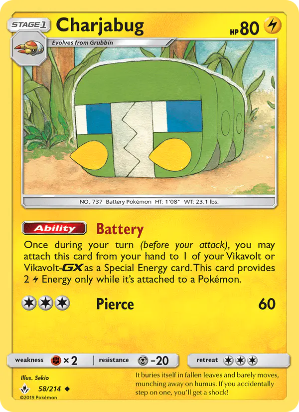 Carta Charjabug 58/214 de Unbroken Bonds