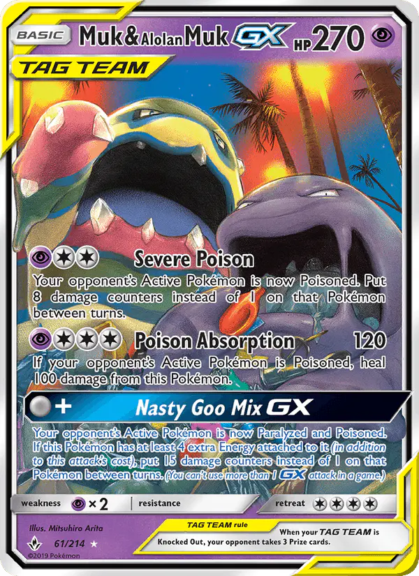 Carta Muk & Alolan Muk GX 61/214 de Unbroken Bonds