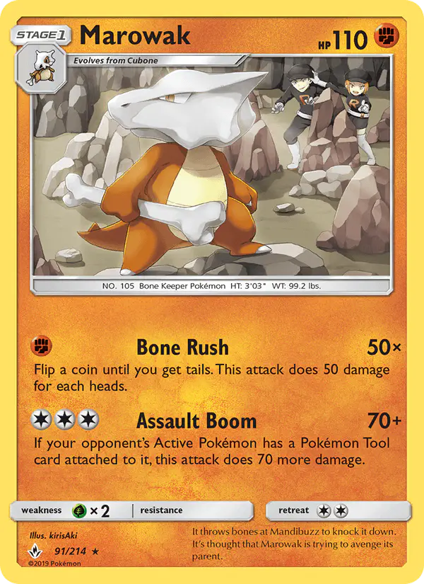 Carta Marowak 91/214 de Unbroken Bonds