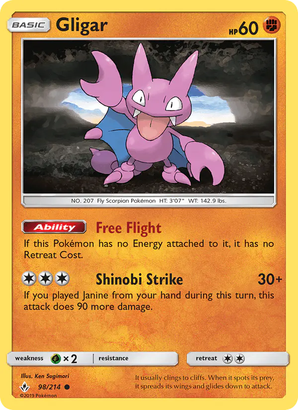Carta Gligar 98/214 de Unbroken Bonds