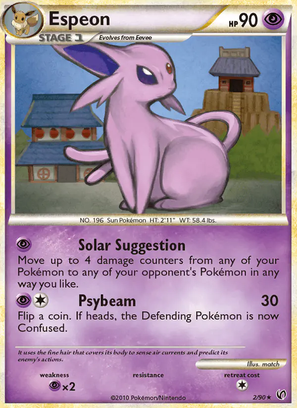 Carta Espeon 2/90 de Undaunted