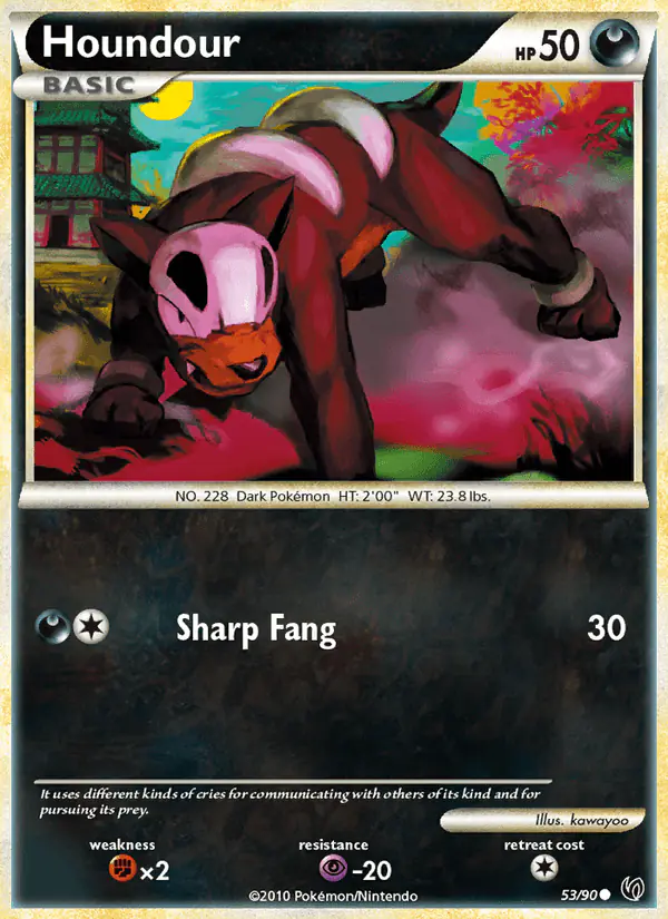 Carta Houndour 53/90 de Undaunted