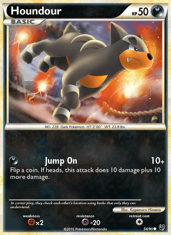 Carta Houndour 54/90 de Undaunted