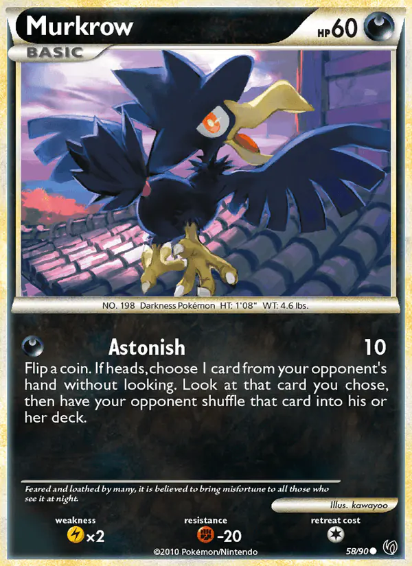 Carta Murkrow 58/90 de Undaunted