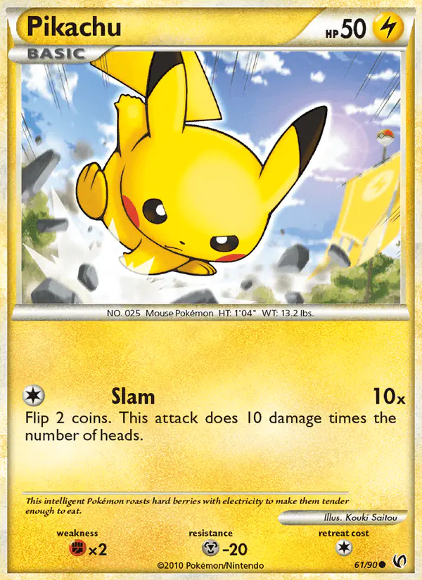Carta Pikachu 61/90 de Undaunted
