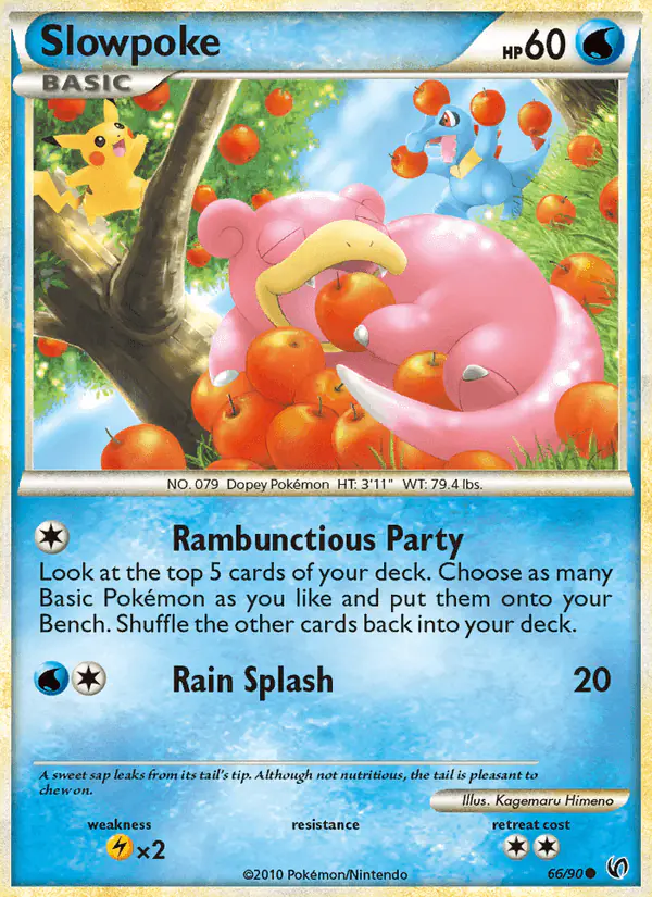Carta Slowpoke 66/90 de Undaunted