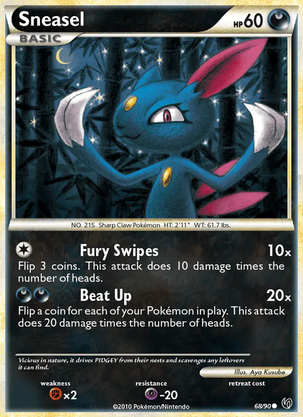 Carta Sneasel 68/90 de Undaunted
