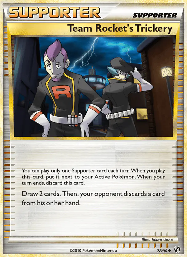 Carta Team Rocket's Trickery 78/90 de Undaunted