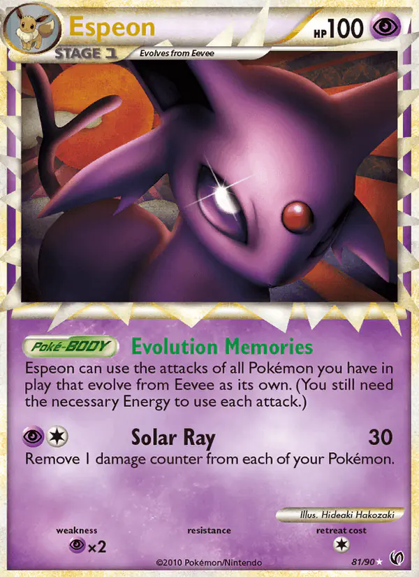 Carta Espeon 81/90 de Undaunted