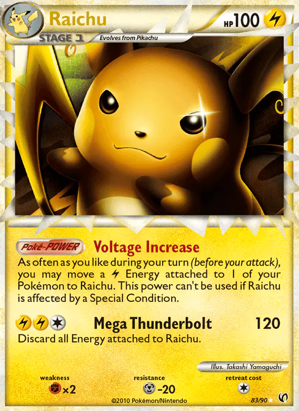 Carta Raichu 83/90 de Undaunted