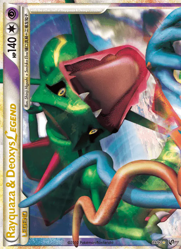 Carta Rayquaza & Deoxys LEGEND 89/90 de Undaunted