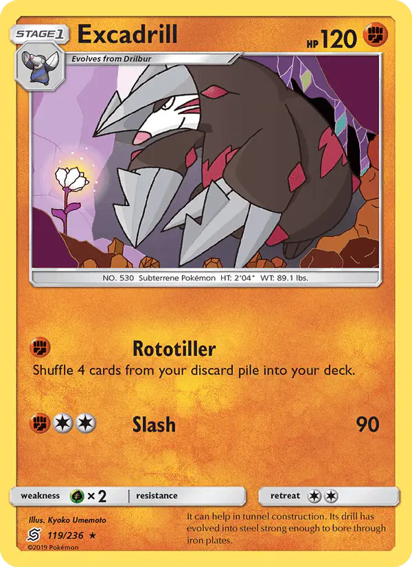 Carta Excadrill 119/236 de Unified Minds
