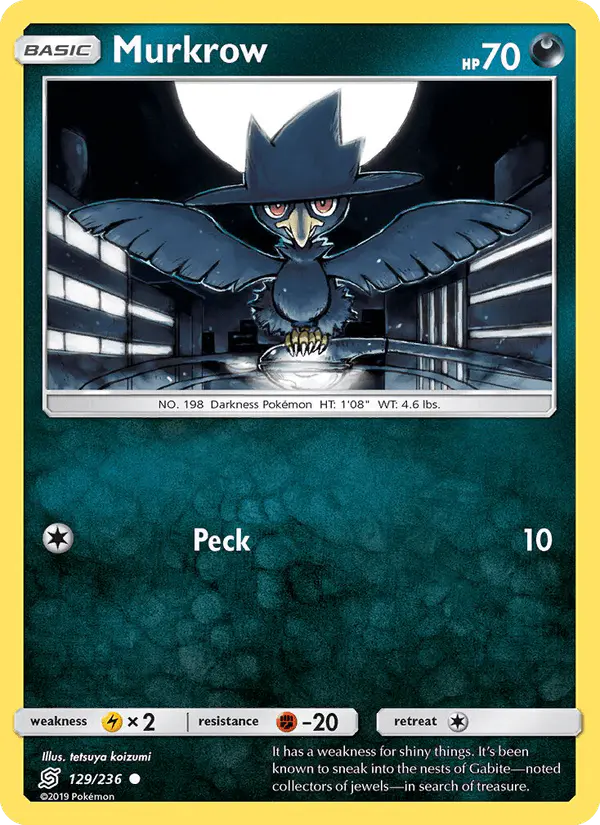Carta Murkrow 129/236 de Unified Minds