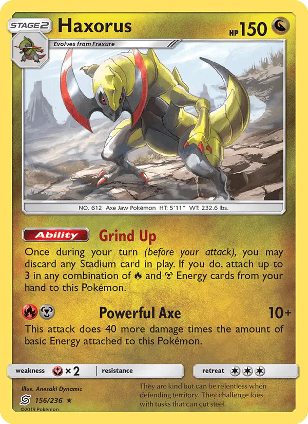 Carta Haxorus 156/236 de Unified Minds