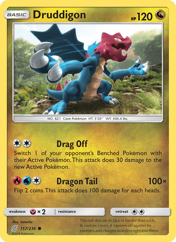 Carta Druddigon 157/236 de Unified Minds
